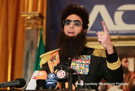 THE DICTATOR: General Aladeen Surprises New York Press! - HOLLYWOOD JUNKET