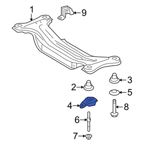 Toyota OE 522030E010 Rear Right Suspension Crossmember Stop