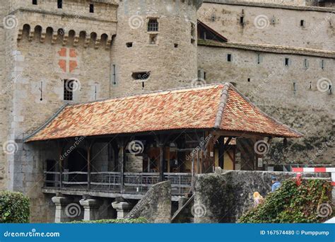 Montreux Schweiz Oktober Das Schloss Von Chillon Ist Ein