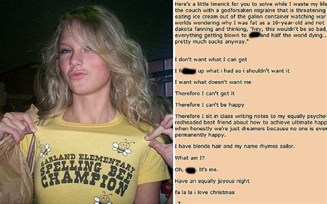 taylor swifts alleged  myspace comments  pictures   cute
