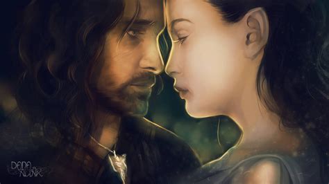 Fan-art Friday: Aragorn and Arwen by Kaizoku-hime on DeviantArt