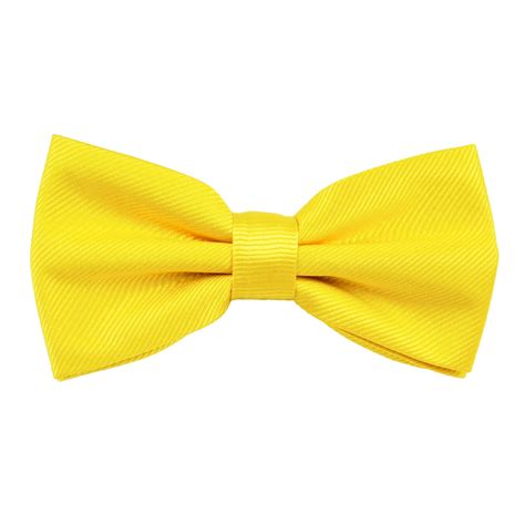 Plain Bright Yellow Men S Silk Bow Tie From Ties Planet Uk