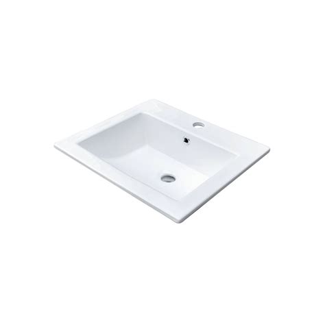 Vasque Rectangulaire Encastrer C Ramique Blanc Lina Mobin