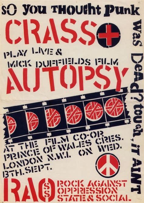 Crass Poster From The Art Of Punk And The Punk Aesthetic Punk