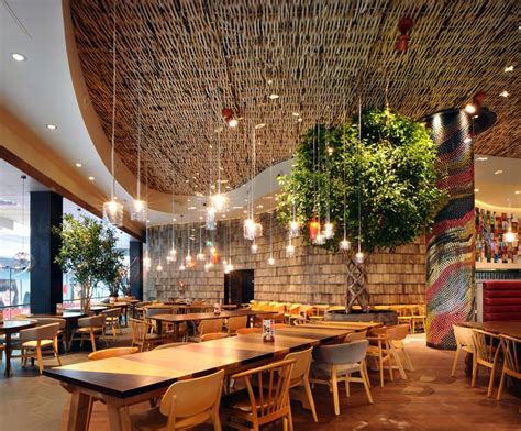 Nandos Restaurant Westfield Multiple Lighting Cords Hanging By The