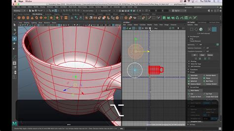 Advanced 3D In Maya UV Unwrapping A Mug Part 1 YouTube