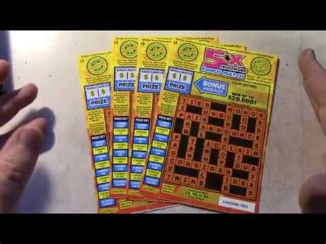 Playing FUN 5X Crossword Awesome California Lottery Scratchers YouTube