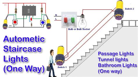 Automatic Staircase Lights Ir Sensor Based Using Ic 555 By Manmohan Pal Youtube