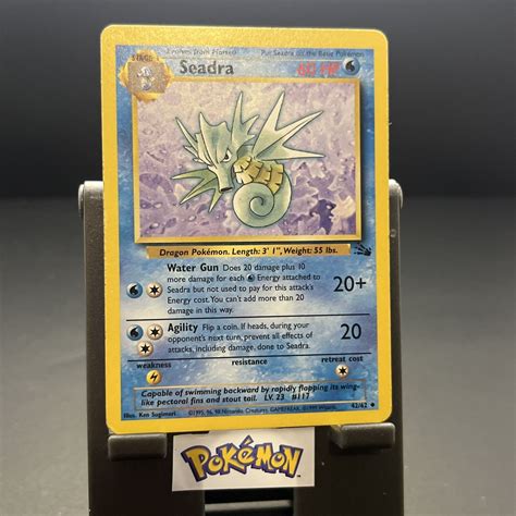 Seadra Fossil Pokemon Card MP EBay