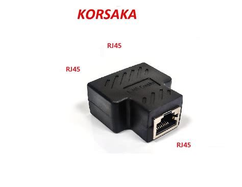 Adaptador Divisor Rj A Ethernet Dos Puertos Hembra Viables A La