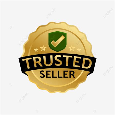 Trusted Seller Label Bedge Vector Trusted Seller Badge PNG And