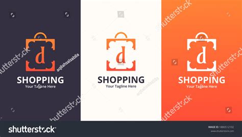 Initial D Shop Logo Designs Template Stock Vector (Royalty Free ...