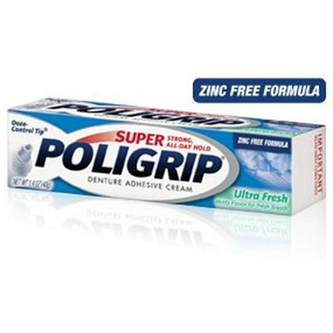 Super Poligrip Ultra Fresh Denture Adhesive Cream 24 Oz