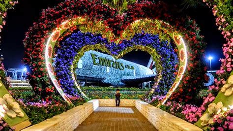 Dubai Miracle Garden Night Tour Youtube