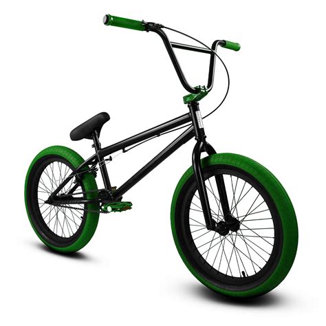 Elite BMX Bike Stealth 20" - Black Green - Walmart.com