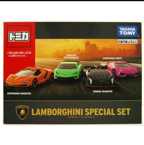 Takara Tomy Tomica Gift Lamborghini Special Set Hobbies Toys Toys