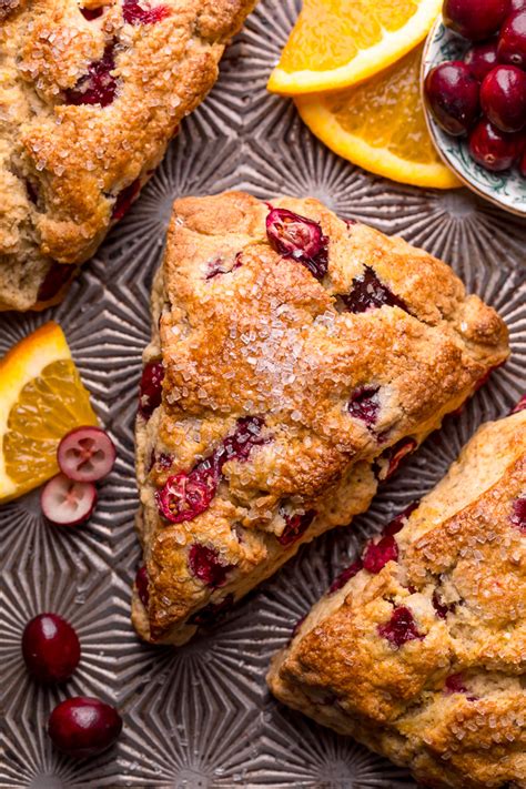 Cranberry Orange Scones Bakery Style Baker By Nature