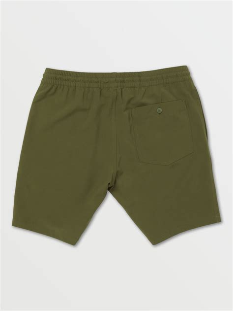 Stones Hybrid Elastic Waist Shorts Military Volcom Us