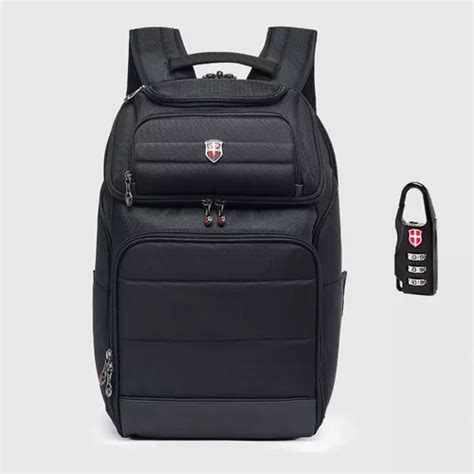 Mochila Ejecutiva Para Cuaderno De Hombre Con Candado Reforzado Color