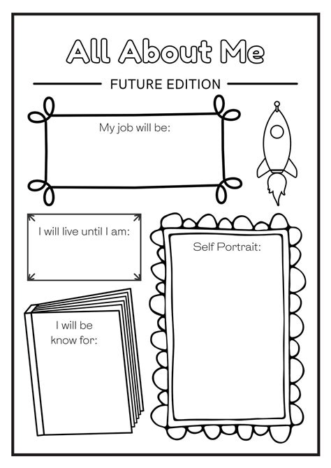 All About Me Printable Preschool Worksheet Free Pdf Mindymakes Worksheets Library