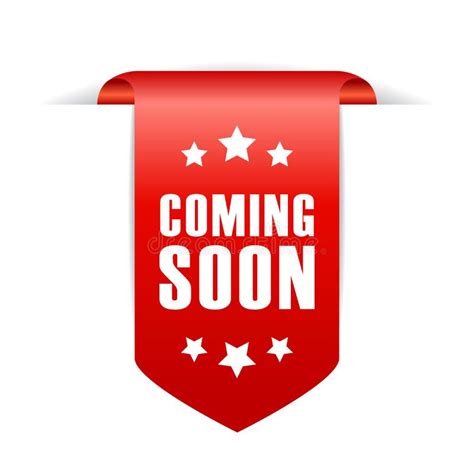 Coming Soon Ribbon Stock Vector Image 54808252