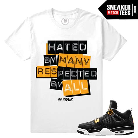 Air Jordan 4 Royalty Match Shirts Sneaker Match Tees Royalty 4s