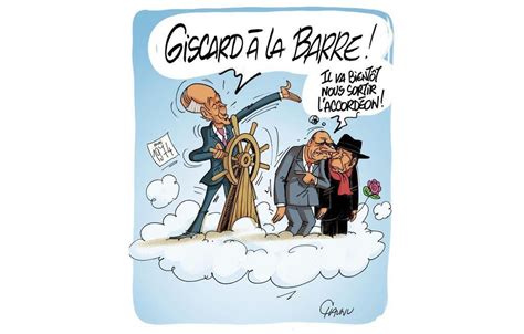 Le dessin de Chaunu lanniversaire de lélection de Valéry Giscard d