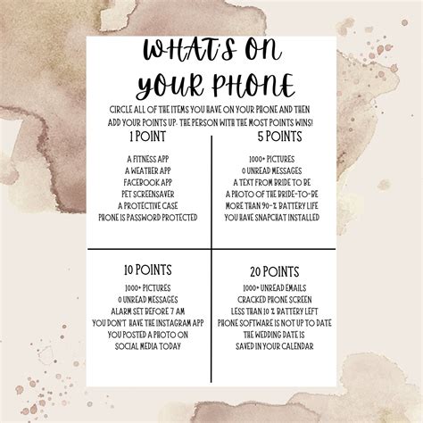 Best 13 Bearbeitbares Whats On Your Phone Game, Minimalistisches Whats
