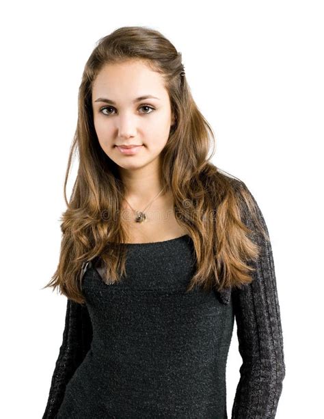 Reizend Junger Entspannender Brunette Stockfoto Bild Von Portrait Herrlich