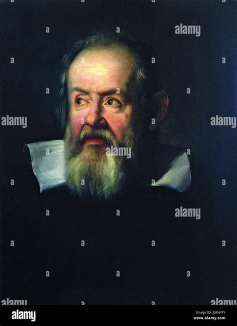 Portrait Of Galileo Galilei Oil On Canvas