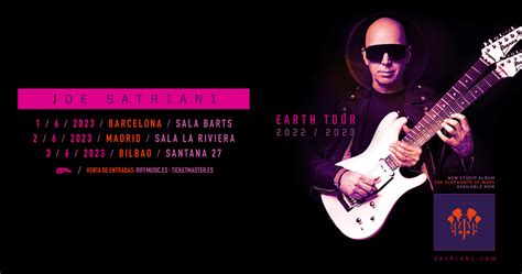 Joe Satriani Setlist y fechas por España Metal Symphony Website