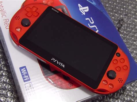 Playstation Vita Wi Fi Console System Pch Metallic Red Ps Vita