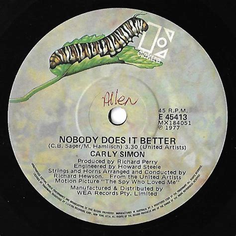 Carly Simon - Nobody Does It Better (1977, Vinyl) | Discogs