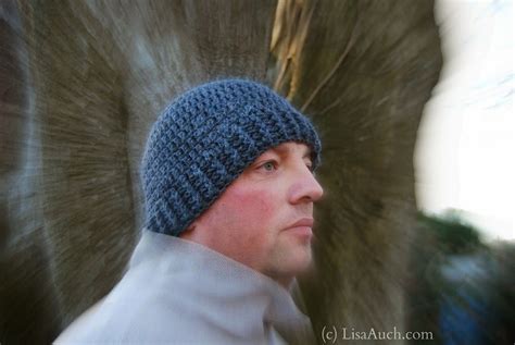 Easy Free Crochet Pattern for a Mens Beanie Hat - LisaAuch Crochet