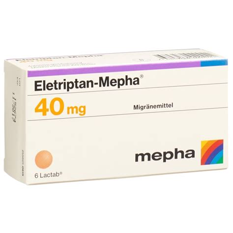 Eletriptan Mepha Filmtabl Mg Blist Stk Online Bestellen