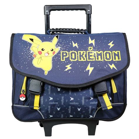 Cartable à roulettes Pokemon Pikachu 41 CM Haut de Gamme