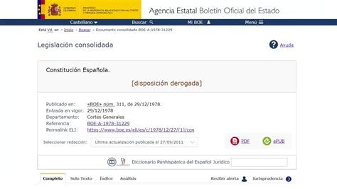 El BOE deroga la Constitución Española y 8 leyes troncales de nuestro