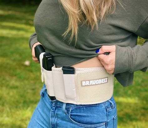 Bravobelt Belly Band Holster For Concealed Carry Athletic Flex Fit For