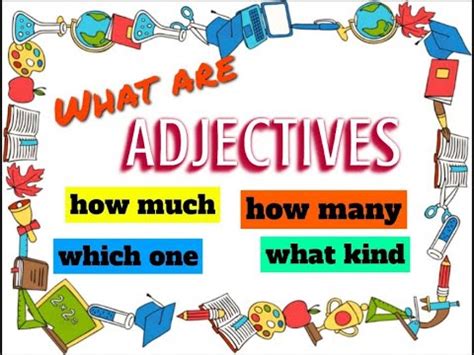 FPSC TGT Grammar Part 8 Adjective And Its Types Adjectives In