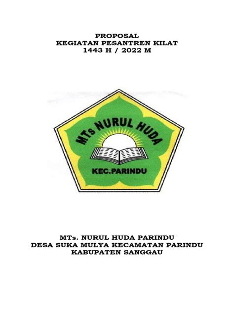 Proposal Pesantren Kilat Ramadhan Pdf