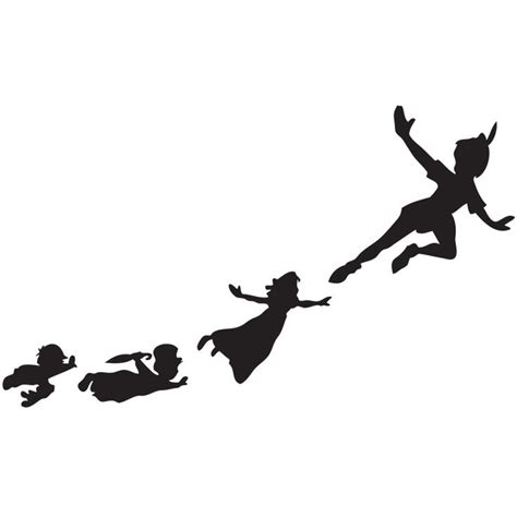 Peter Pan Silhouette Disney Tattoos Disney Silhouettes