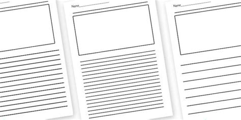 Blank Writing Frames Writing Templates Writing Word Cards