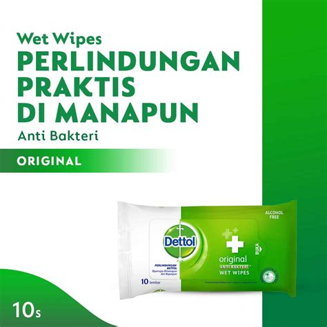 Jual Dettol Wipes Original S Tisu Basah Anti Kuman Tisu Bayi