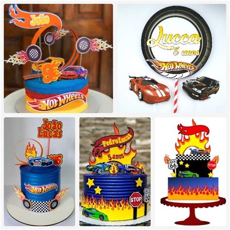 Arquivo De Corte Topo De Bolo Hot Wheels Brinde Elo7