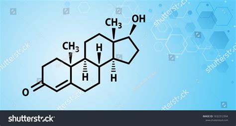 Testosterone C19h28o2 Sex Hormone Formula Cemical Stock Vector Royalty Free 1632312394