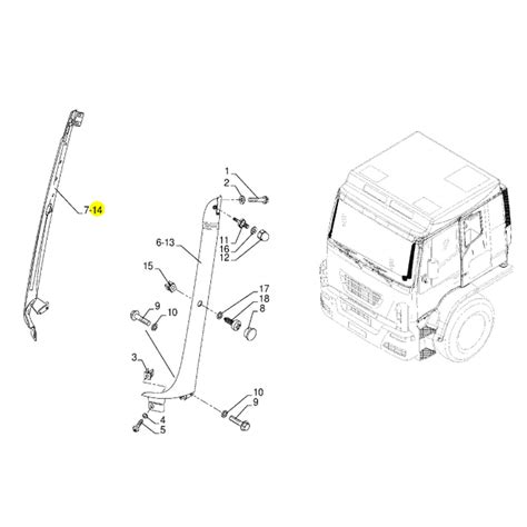 Revestimento Parabrisa Lado Direito Para Iveco Stralis 504283188