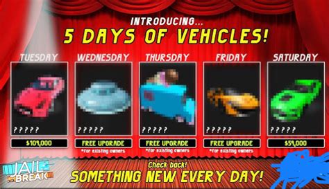 Jailbreaks 5 Days Of Vehicles Fandom