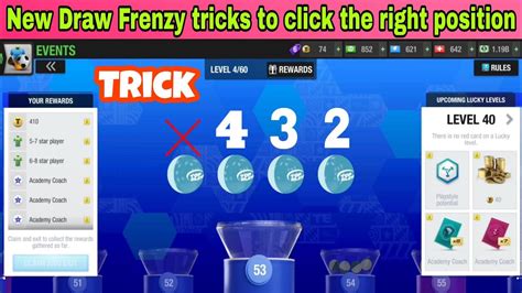 New Draw Frenzy Tricks To Click On The Right Position Top Eleven