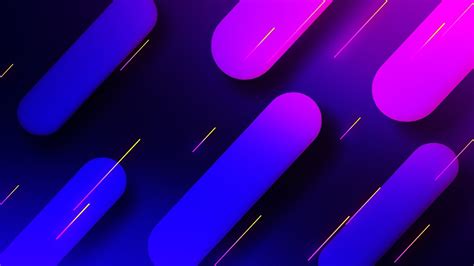 Rounded Neon Purple Lines Gradient Background Video Footage