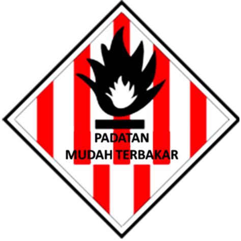 Jual Sticker Padatan Mudah Menyala Limbah B3 Stiker Uk 25x25cm Sign